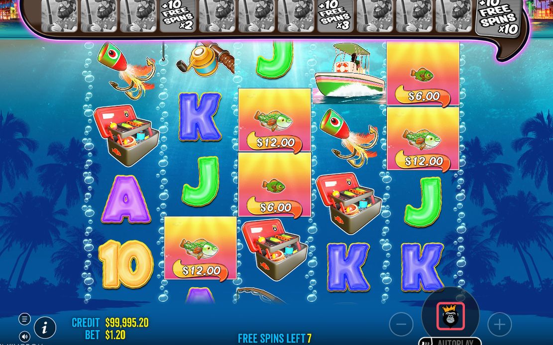 Free Spins screen with MONEY symbols waiting for Wild collection